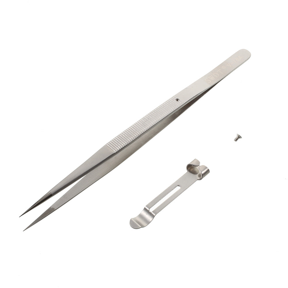 High Strength Stainless Steel Point Tipped Straight Tweezers