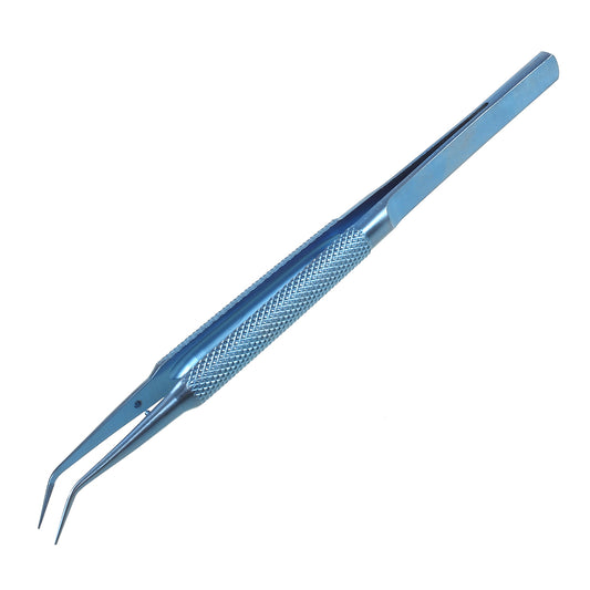 Curved Tip Fingerprint Jump Wire Titanium Alloy Tweezer for Mobile Phone Mainboard Maintenance