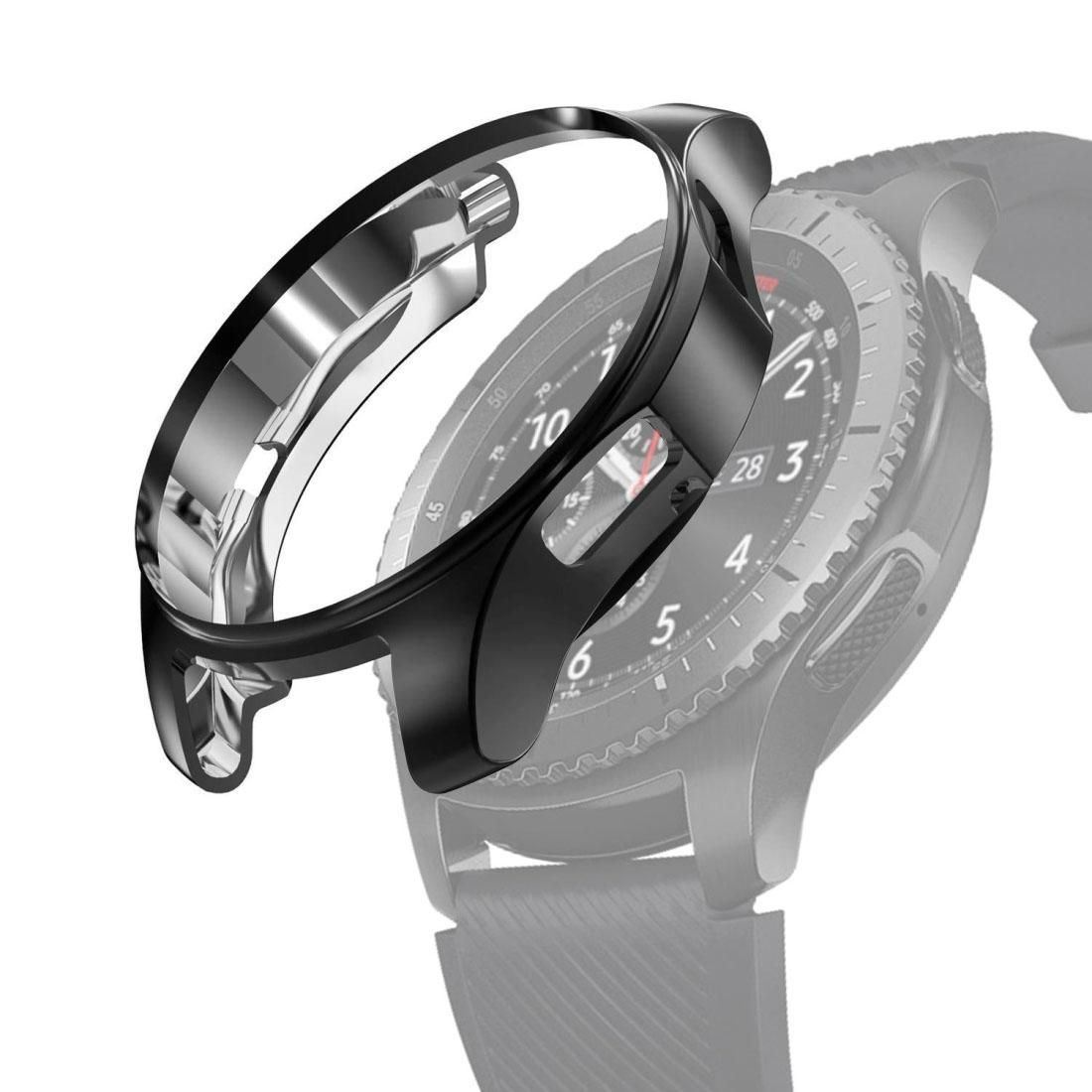 TPU Plated Shockproof Case for Samsung Gear S3 Frontier Smartwatch 46mm (Silver)