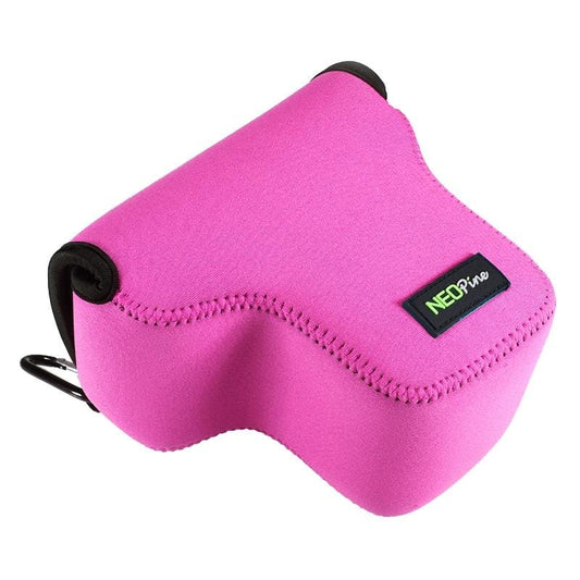 NEOpine Neoprene Shockproof Soft Case Bag with Hook for Panasonic GX8 (Magenta)