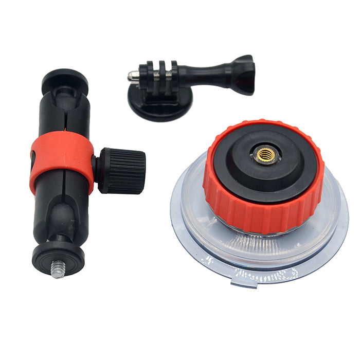 360 Degree Rotary Suction Cup Mount with Tripod Adapter for GoPro Hero Xiaomi Yi SJCAM Sports Cameras
