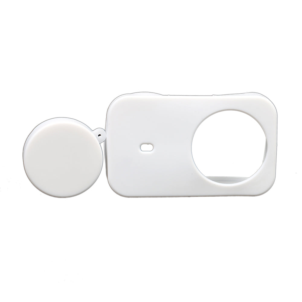 XIAOMI MIJIA Protective Silicone Housing Cover for Xiaomi Mijia Mini 4K Action Camera + Lens Cap Protective Case - White