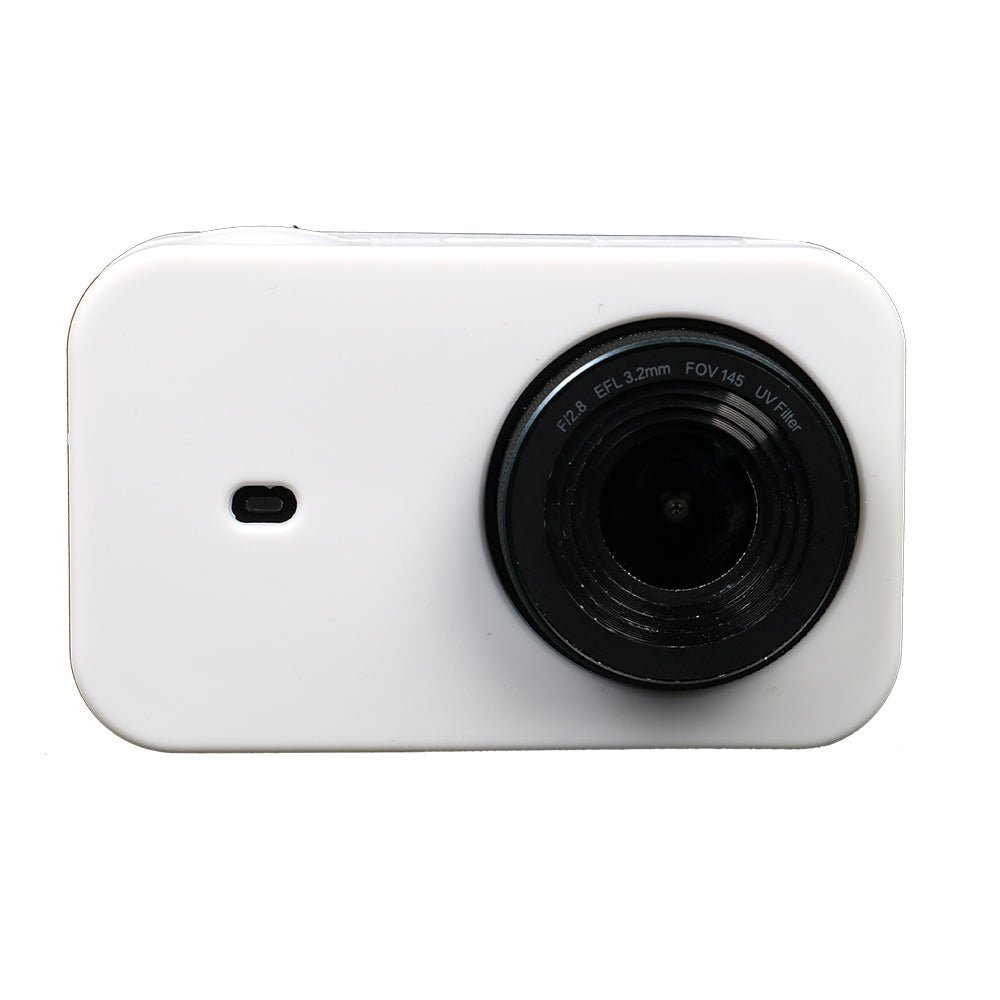 XIAOMI MIJIA Protective Silicone Housing Cover for Xiaomi Mijia Mini 4K Action Camera + Lens Cap Protective Case - White