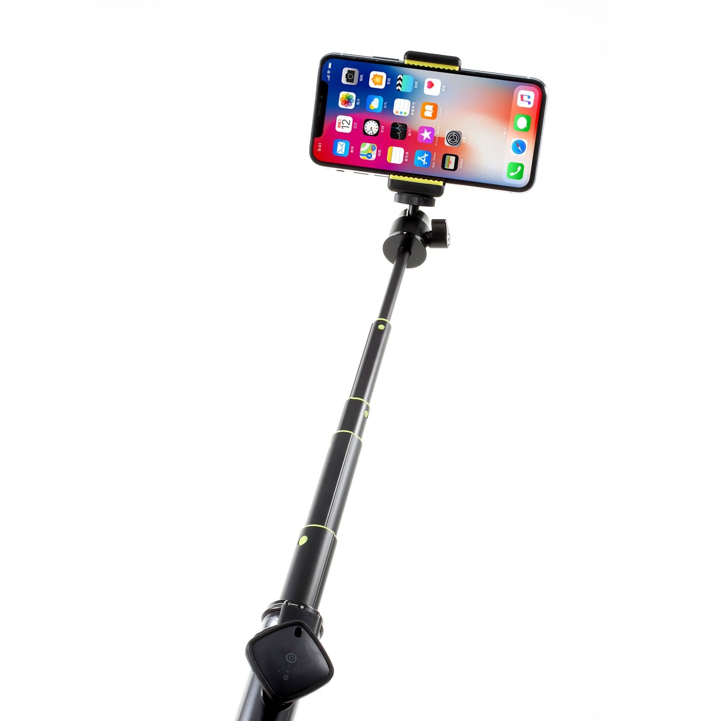 LDX-809 Suit Outdoor GoPro + Smartphone Selfie Stick for iPhone Samsung HTC LG Sony - Black
