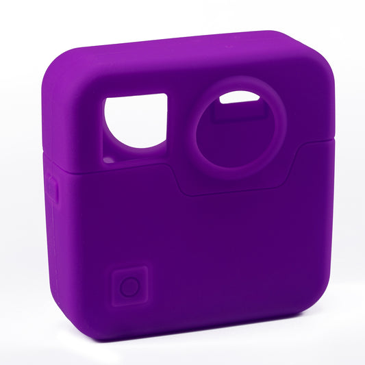 Soft Silicone Protective Skin Shell Case for Gopro Fusion - Purple