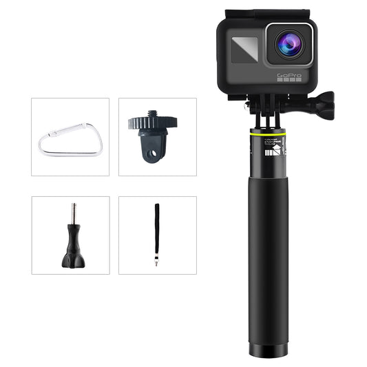 7.1-31.5 Inch Extendable Selfie Stick for GoPro Hero 5/4/3 etc. with Remote Clip Mount
