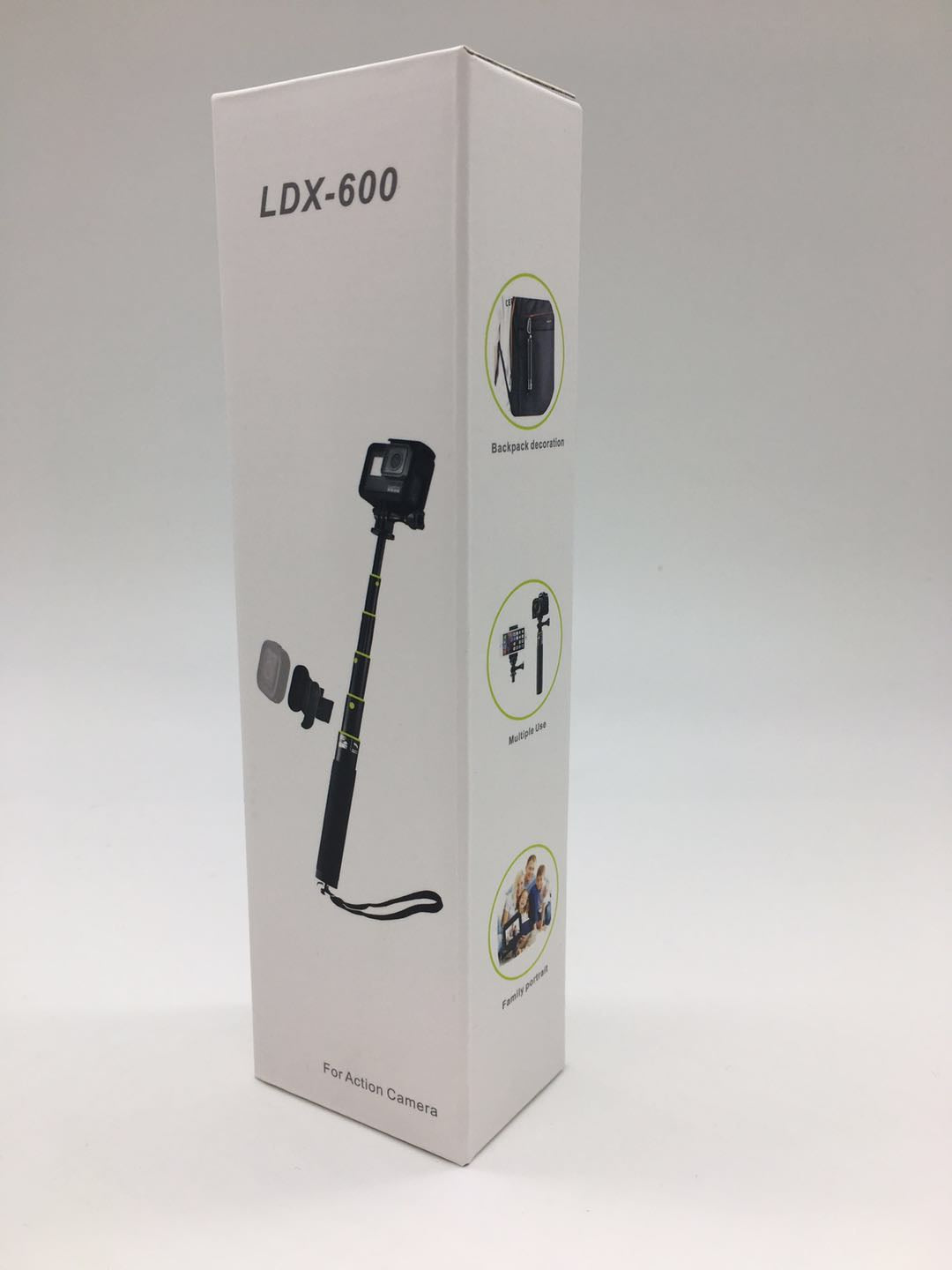 7.1-31.5 Inch Extendable Selfie Stick for GoPro Hero 5/4/3 etc. with Remote Clip Mount