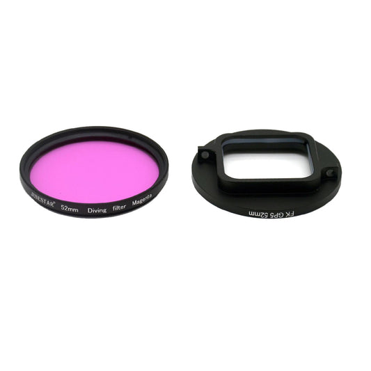 52mm Diving Filter Lens for GoPro Hero6 / Hero5 - Magenta