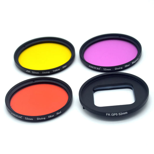 52mm Diving Color Filter Lens for GoPro Hero6 / Hero5 - Red