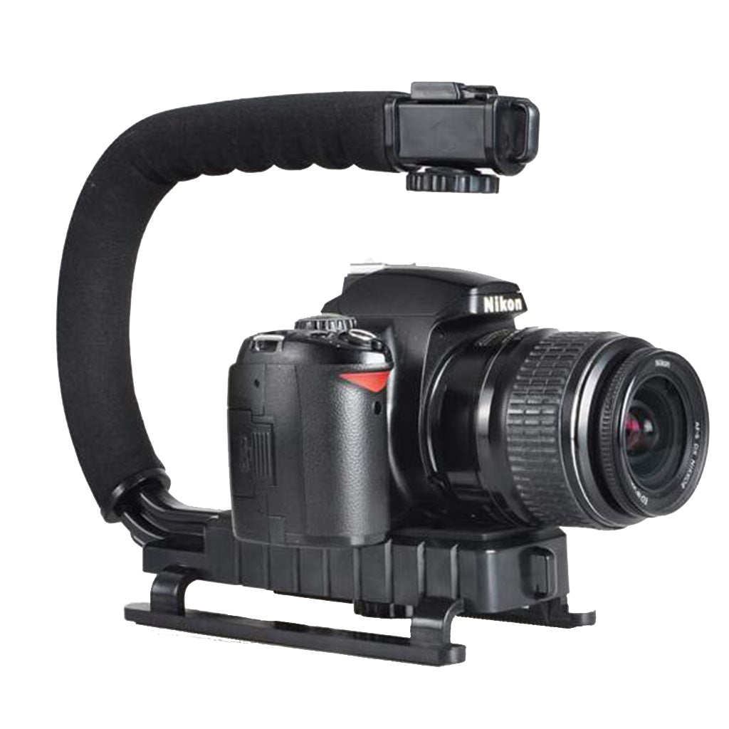 AT717 C-Shape Rig Handheld Stabilizer for GoPro Hero 6/5/4/3+, SJCAM SJ6000/SJ5000, DSLR Cameras