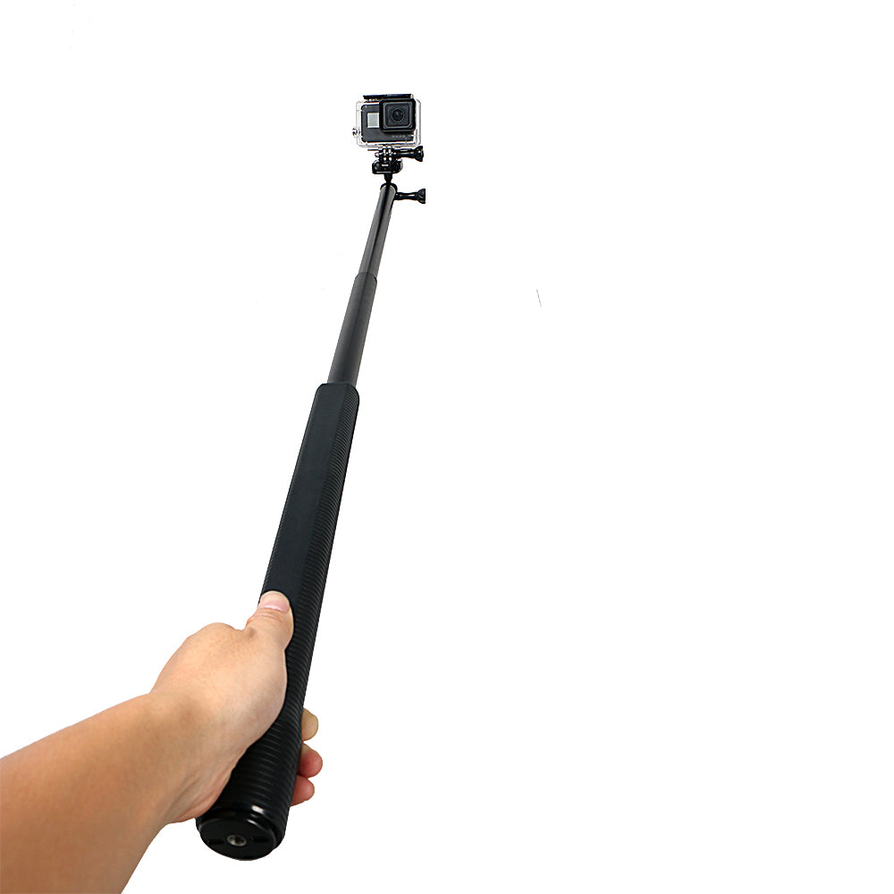 AT706 Aluminum Alloy Extension Pole Monopod Selfie Stick with Strap for GoPro Hero 4/3+/3/2/1/SJ4000/SJ5000/SJ6000/Xiaomi Yi/GoPro Hero4 Session/Hero 5/Hero 6