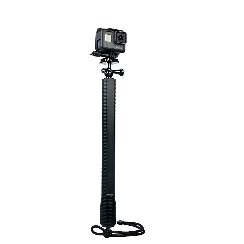 AT706 Aluminum Alloy Extension Pole Monopod Selfie Stick with Strap for GoPro Hero 4/3+/3/2/1/SJ4000/SJ5000/SJ6000/Xiaomi Yi/GoPro Hero4 Session/Hero 5/Hero 6