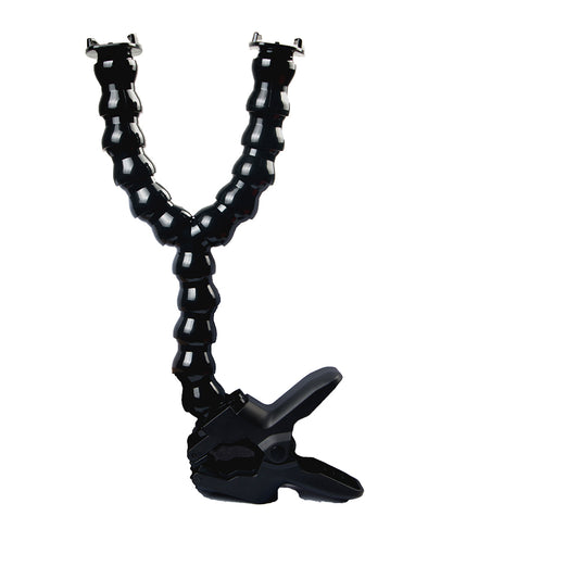 Dual Snake Arm Jaws Flex Clamp Mount for GoPro Hero 6/5/4 Session/4/3+/3/2/1, SJ4000/SJ5000/SJ6000, Xiaomi Yi