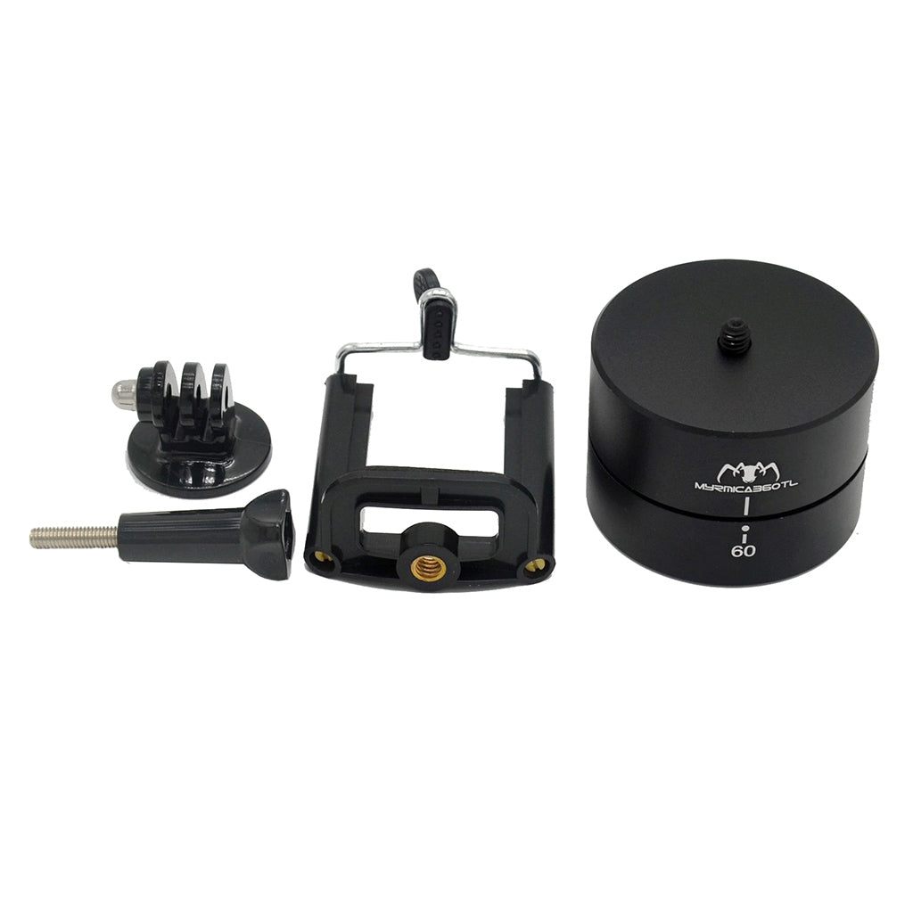 360-degree Rotating Time Lapse Pan Tilt Head Mount for GoPro/SJCAM/Xiaomi Yi/Smartphone/DSLR Camera