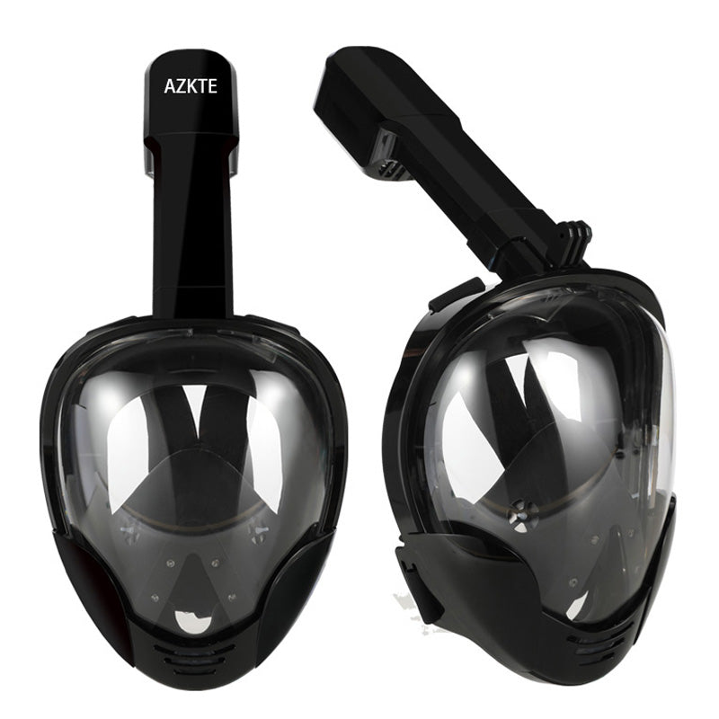 M8018 180-degree View Anti-leak Face Mask for GoPro/Xiaomi Yi etc - Black / Size: L/XL
