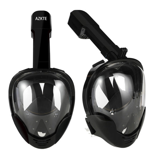M8018 180-degree View Anti-leak Face Mask for GoPro/Xiaomi Yi etc - Black / Size: L/XL