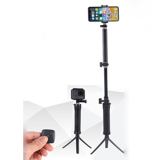 3-Way Hand Grip Arm Bluetooth Selfie Stick Tripod Mount Waterproof Monopod for GoPro 6/5/4+/3+ etc.