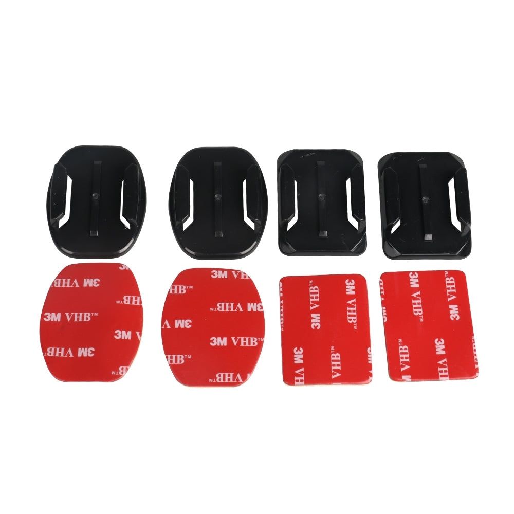 18 in 1 Accessories Kit with Curved Mount, Flat Mount for GoPro Camera