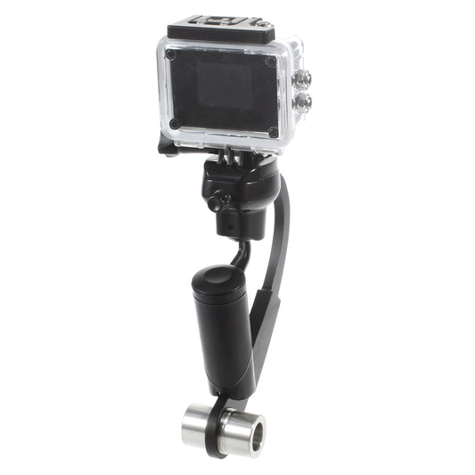 Plastic Curve Handheld Stabilizer Grip for GoPro Hero 4/3+/3/2/1 SJ4000/5000/6000 Xiaomi Yi - Black