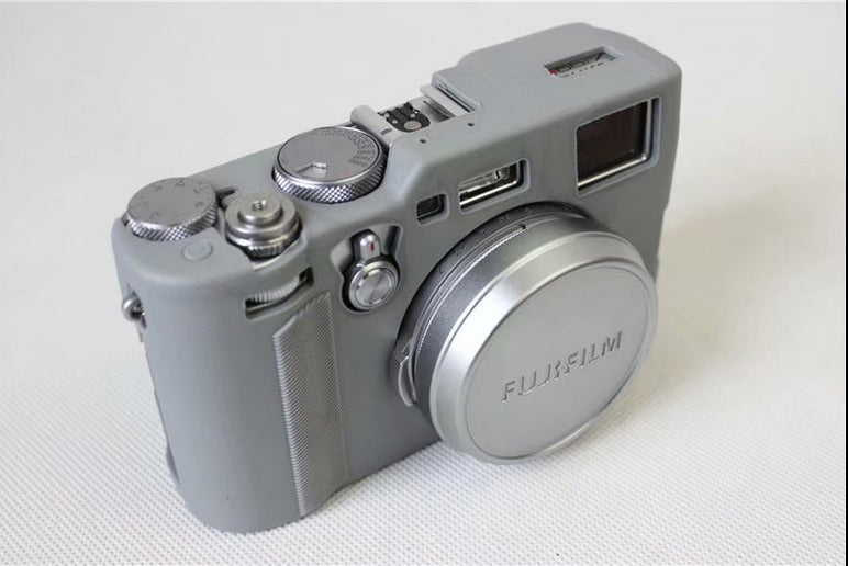 Soft Silicone Camera Protective Cover for Fujifilm X100F - Grey