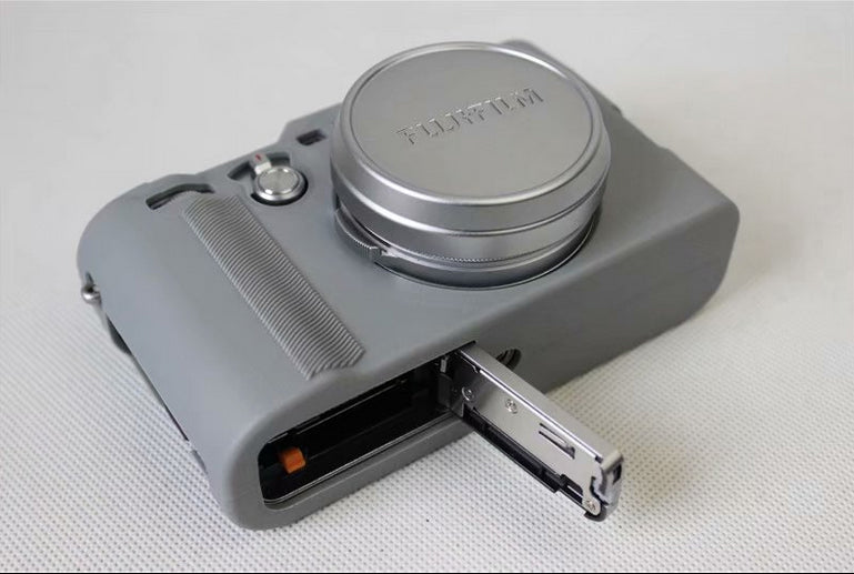 Soft Silicone Camera Protective Cover for Fujifilm X100F - Grey