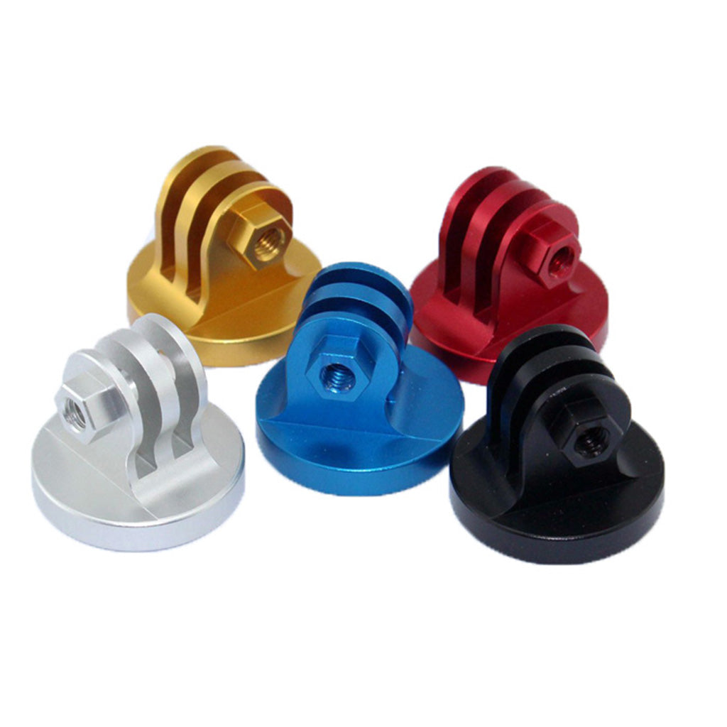 AT768 Metal Tripod Mount Adapter + Thumb Screw Set for GoPro, SJCMA, Xiaomi Yi - Red