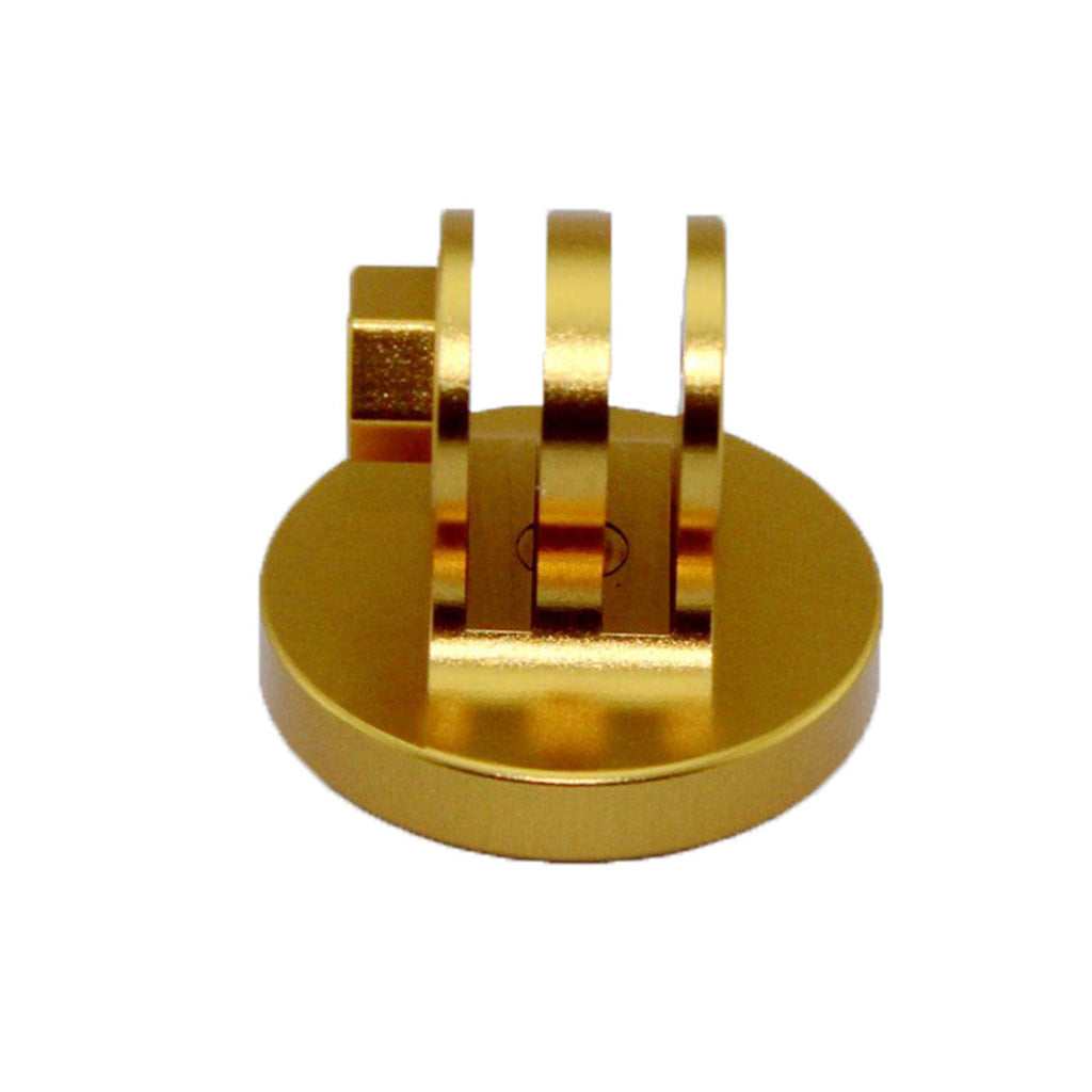 AT768 Metal Tripod Mount Connector + Thumb Screw for GoPro, SJCMA, Xiaomi Yi - Gold