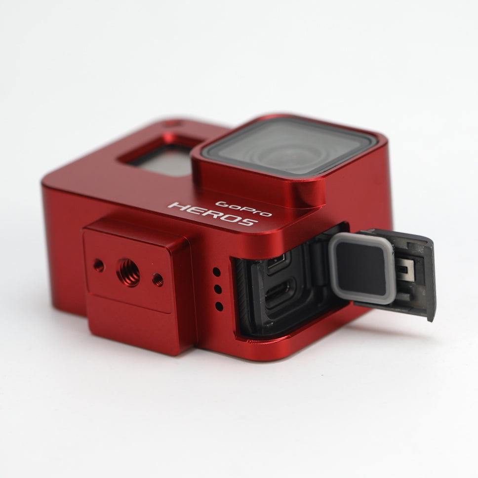AT660 Aluminum Alloy Protective Case for GoPro Hero 6 / Hero 5 Black - Red