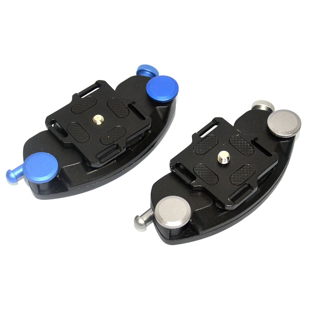 AT781 Metal Backpack Clip Mount for GoPro, SJCAM, Xiaomi Yi, SLR Cameras - Blue