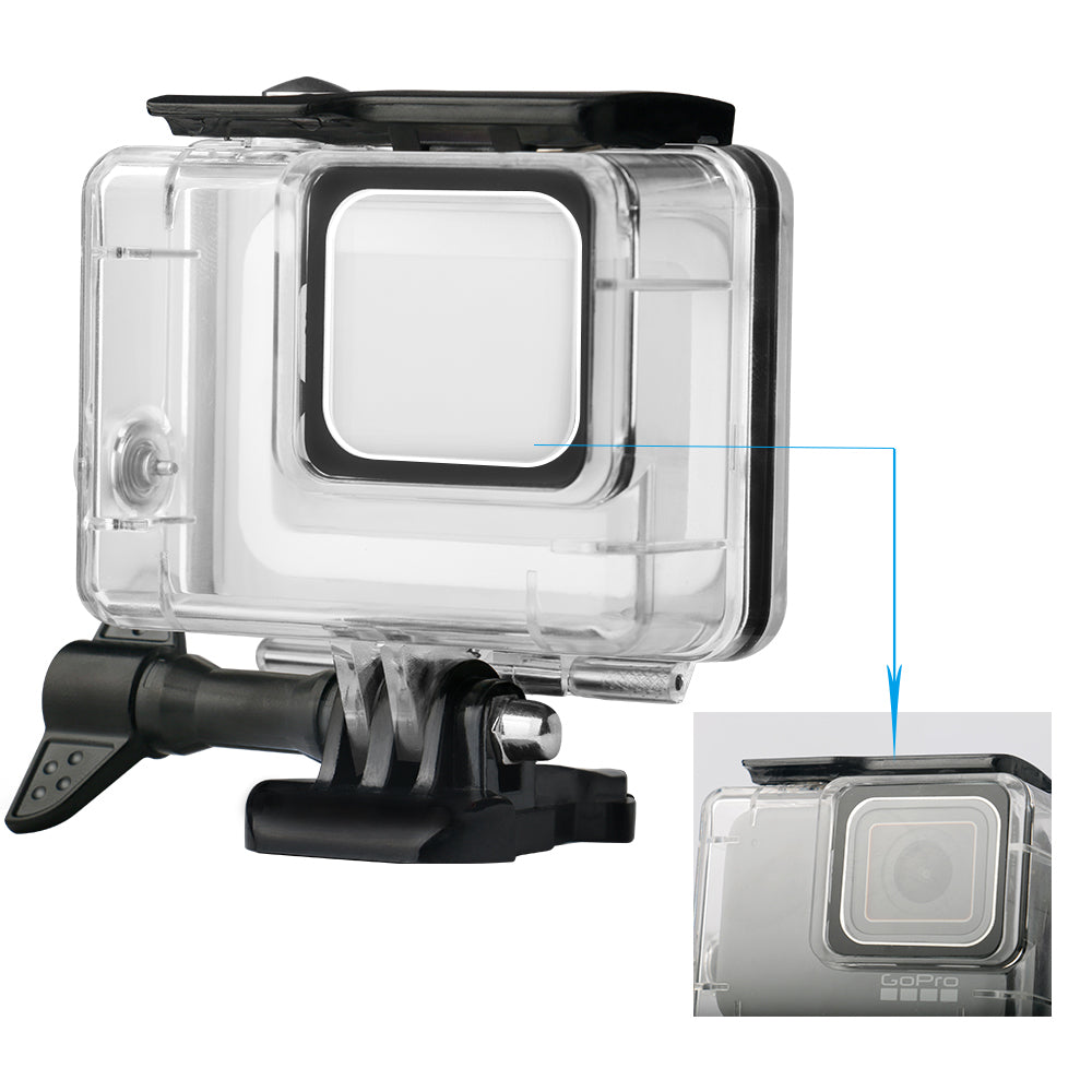 Waterproof Housing Case + Anti Fog Inserts for GoPro Hero7 Silver / White