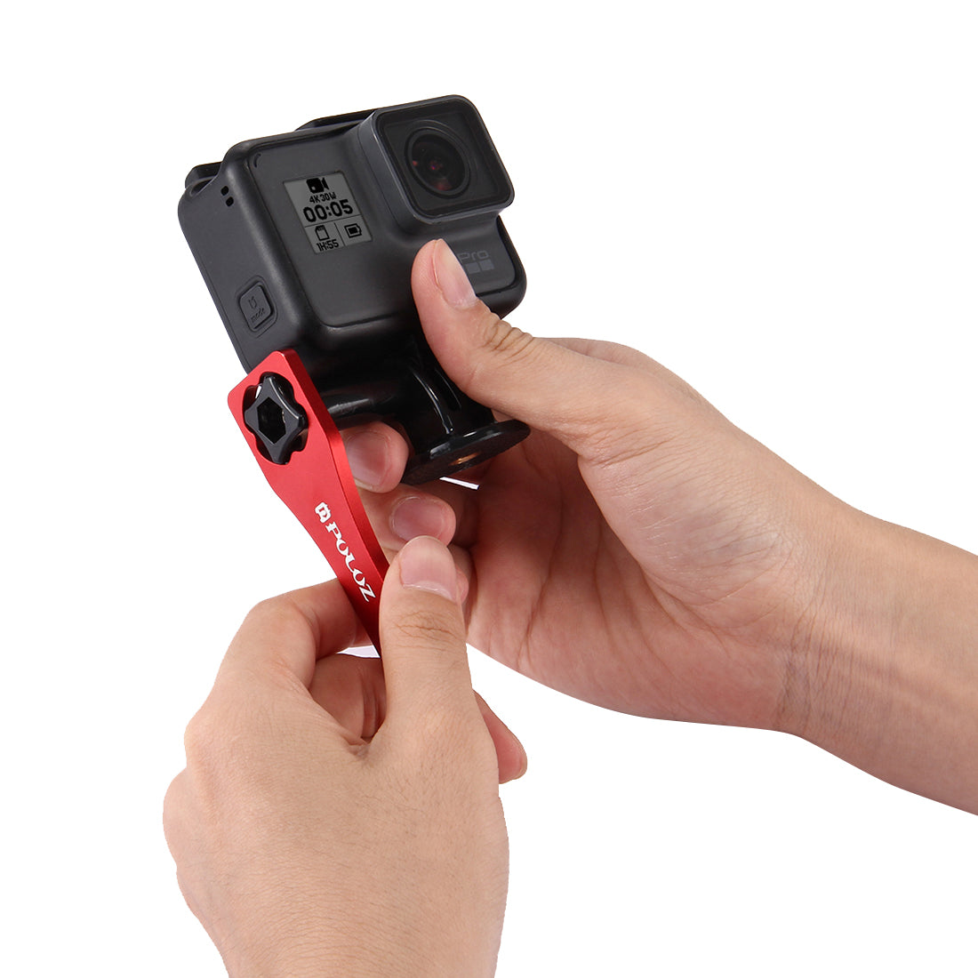 Puluz PU123 Tighten Screw Cap Wrench Tool for Metal Plastic Screw Tool for GoPro HERO4 Session 4/3+/3/2/1 - Red
