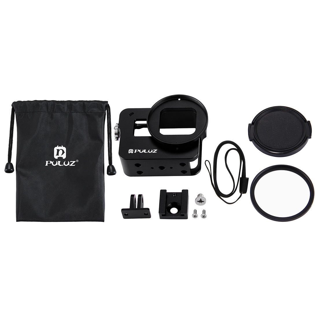 PULUZ PU183 Aluminium Alloy Protective Frame Housing Case for GoPro Hero5 - Black