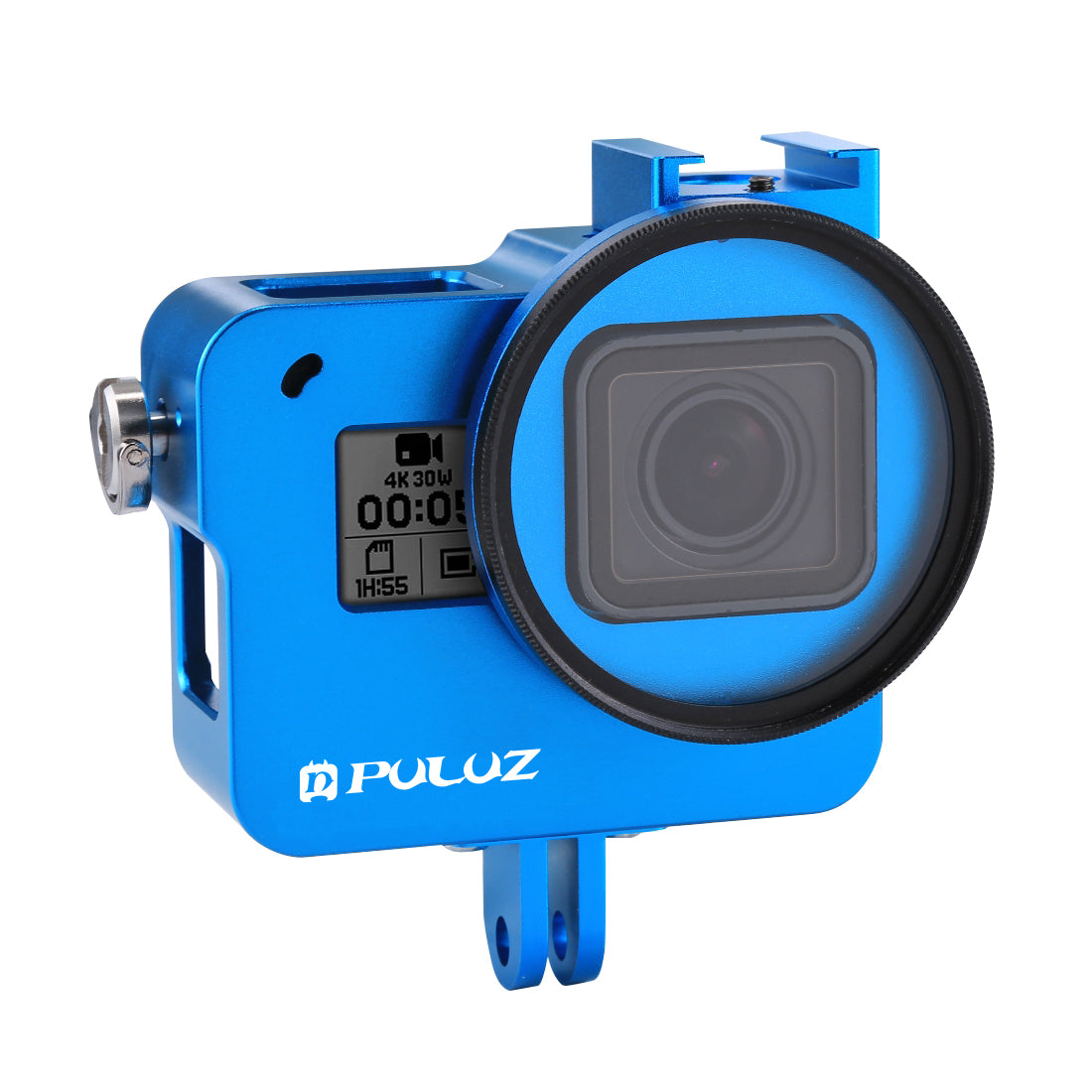 PULUZ PU183 Aluminium Alloy Protective Frame Housing Case for GoPro Hero5 - Blue