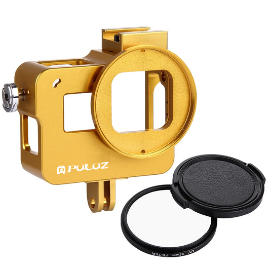 PULUZ PU183 Aluminium Alloy Protective Frame Housing Case for GoPro Hero5 - Yellow