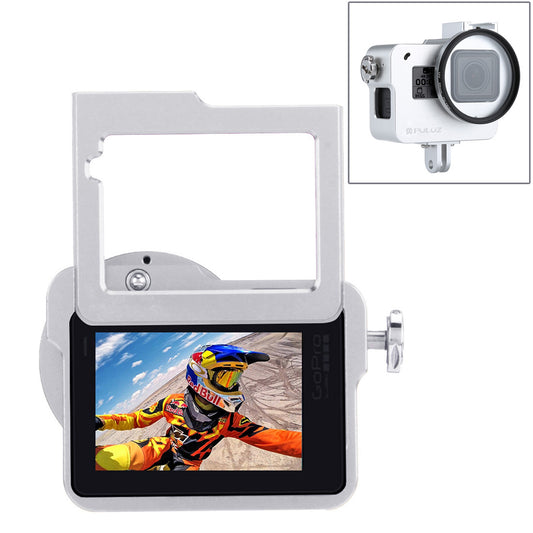 Puluz PU182 Housing Shell CNC Aluminum Alloy Protective Cage with Insurance Frame UV Lens for GoPro HERO5 - White