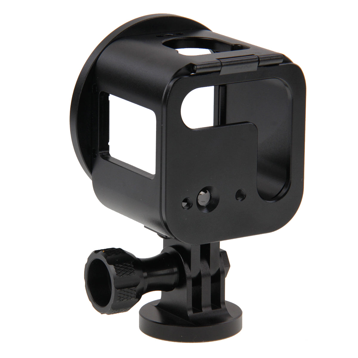 Puluz PU160 Housing Shell Aluminum Alloy Protective Cage Wrench Lens Cap Screw Tripod Adapter for GoPro HERO 4/5 Session 5S 4S - Black