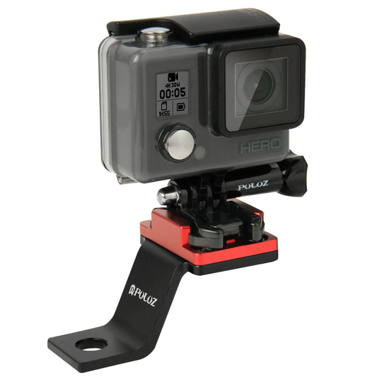 Puluz PU171 Aluminum Alloy Bicycle Bike Handlebar Bracket Mount for GoPro Hero5 /4 /3+ /3 /2 /1 - Red