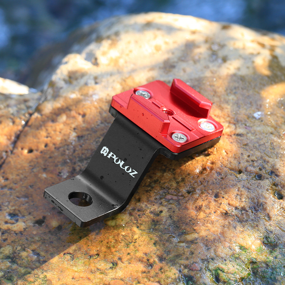 Puluz PU171 Aluminum Alloy Bicycle Bike Handlebar Bracket Mount for GoPro Hero5 /4 /3+ /3 /2 /1 - Red