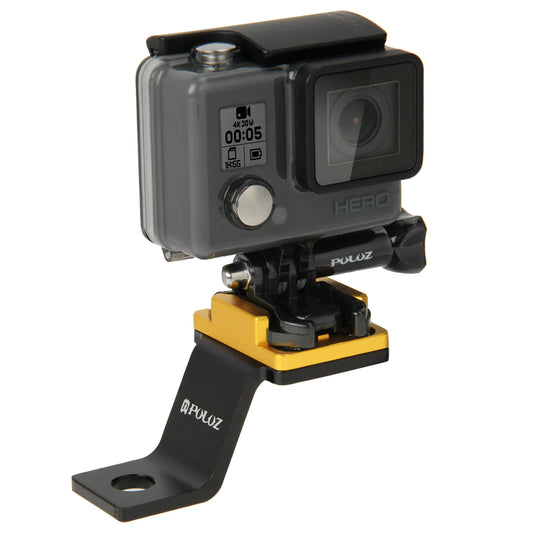 Puluz PU171 Aluminum Alloy Bicycle Bike Handlebar Bracket Mount for GoPro Hero5 /4 /3+ /3 /2 /1 - Yellow