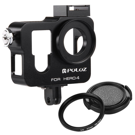 Puluz PU153 Aluminium Alloy Protective Frame Housing Case [Second Version] for GoPro Hero4 - Black