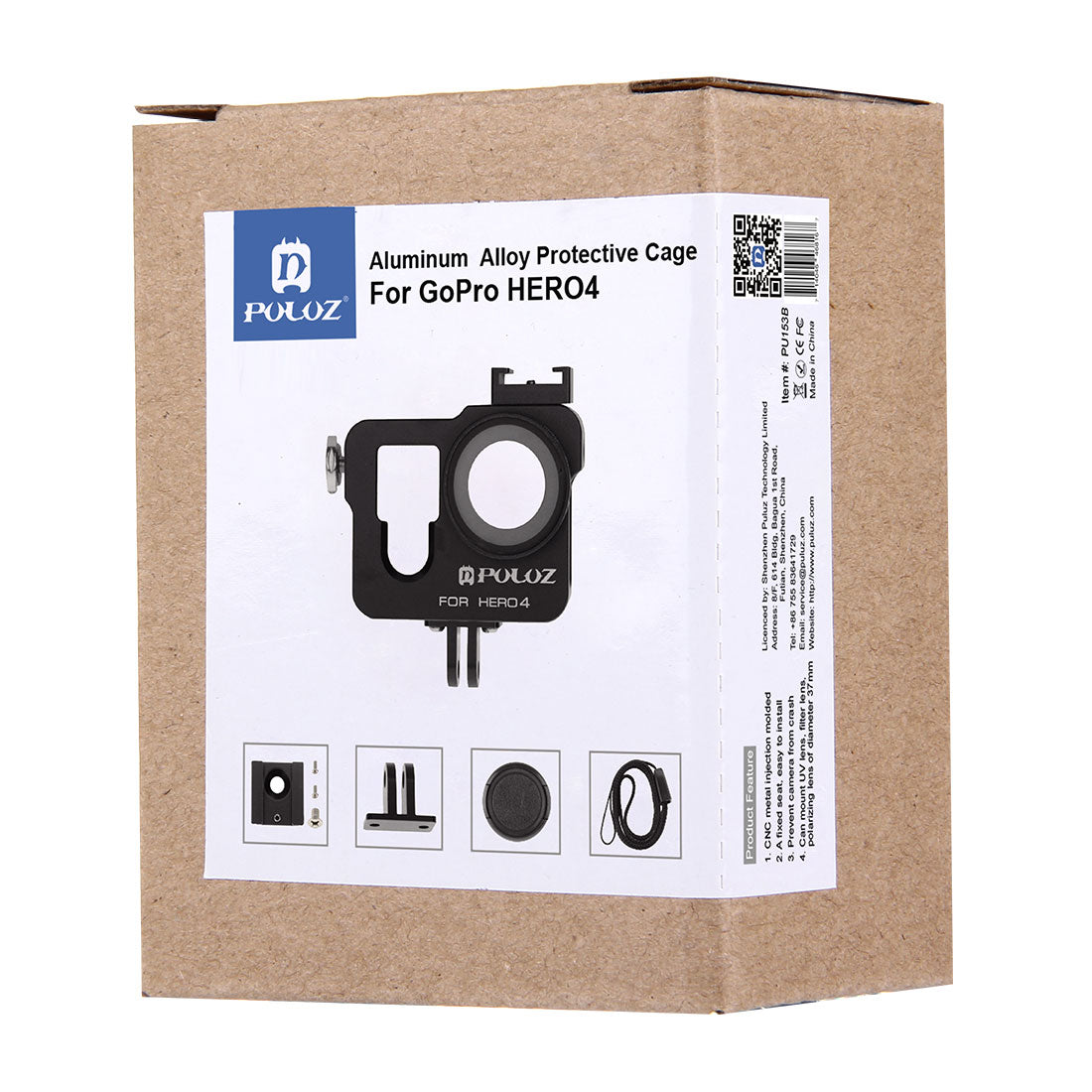 Puluz PU153 Aluminium Alloy Protective Frame Housing Case [Second Version] for GoPro Hero4 - Black