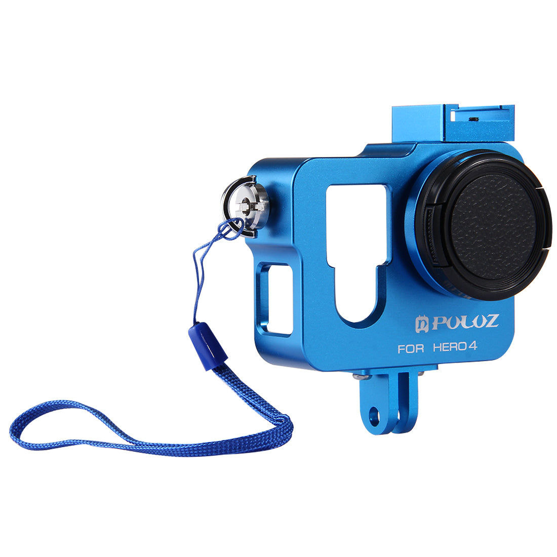Puluz PU153 Aluminium Alloy Protective Frame Housing Case [Second Version] for GoPro Hero4 - Blue