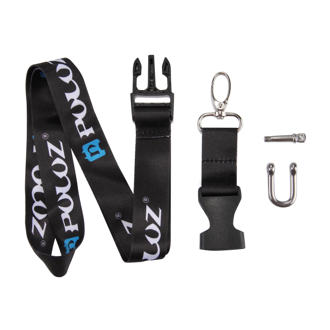 Puluz PU184 Cameras Shoulder Detachable Long Neck Strap Lanyard Sling for GoPro HERO5/4 Session/4/3+/3/2/1 - Black