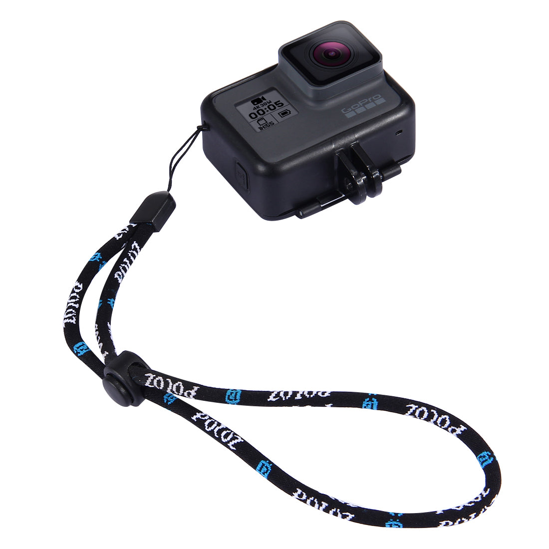 Puluz PU151 Nylon Adjustable Wrist Strap String Hand Lanyard Rope Cord for GoPro HERO 4/3+/3/2/1 Camera - Black