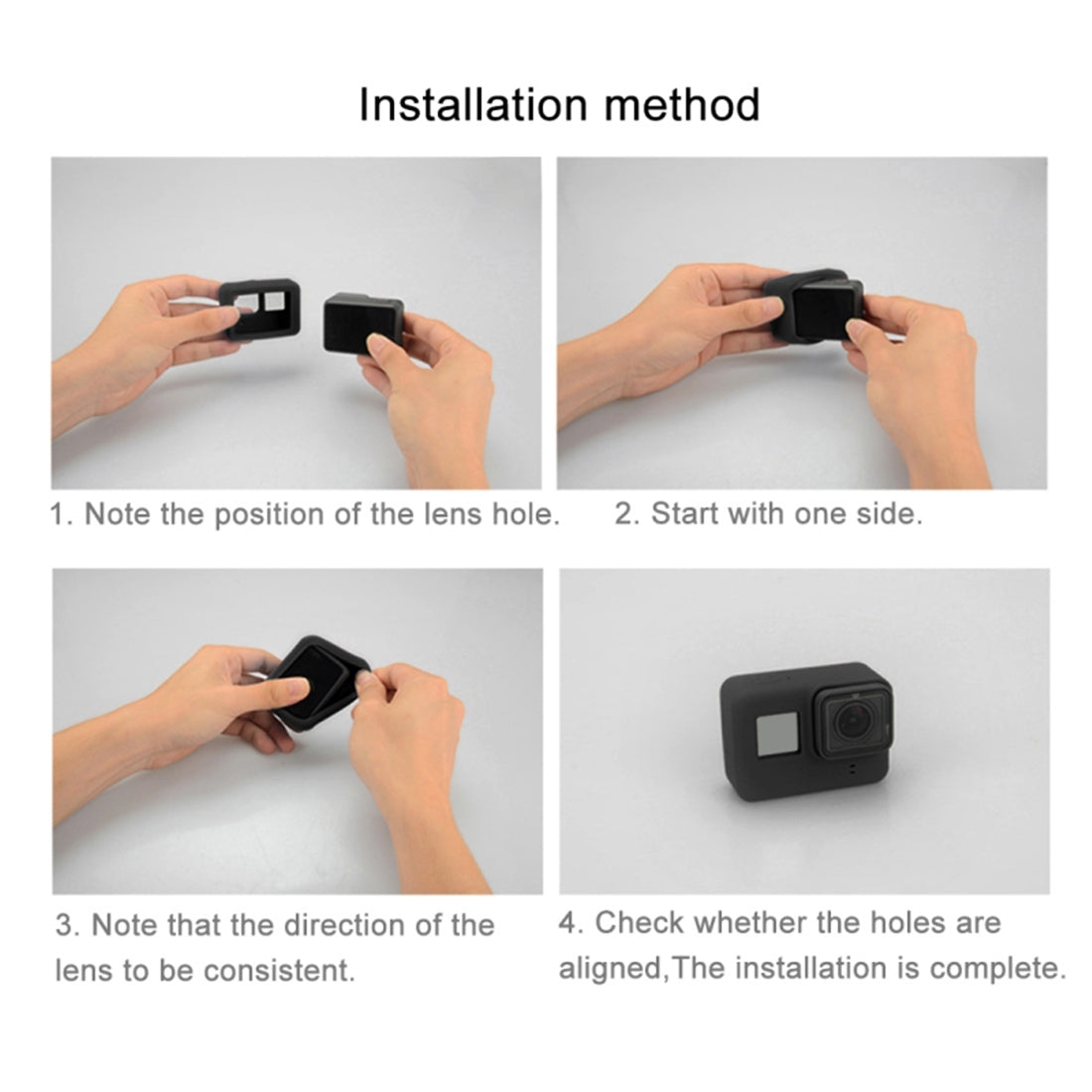 Puluz PU189 Silicone Protective Housing Frame Case and Lens Cap for GoPro Hero 5/6/7 - Purple