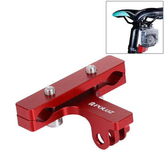Puluz PU181 Aluminium Alloy Bike Seat Cushion Mount for GoPro Hero 6/5/4, DJI OSMO Action Camera - Red