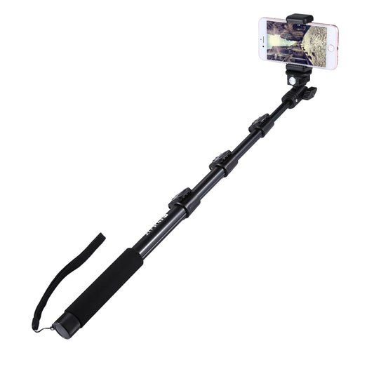 Puluz PU54B Extendable Adjustable Handheld Selfie Stick Monopod for GoPro Hero 7/6/5/5 Session/4Session/4/3+/3/2/1, DJI Osmo Action Camera