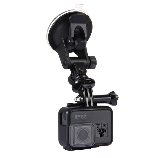 Puluz PU51 Car Suction Cup Mount with Screw Tripod Mount Adapter Storage Bag for GoPro Hero 7/6/5, DJI OSMO Action Camera