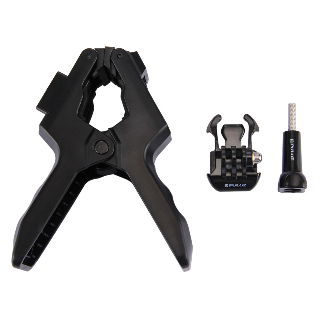PULUZ Jaws Flex Clamp Mount with Buckle and Thumb Screw for GoPro New Hero/Hero7/6/5/5 Session/4 Session/4/3+/3 /2/1 DJI Osmo Action Xiaoyi and Other Action Cameras
