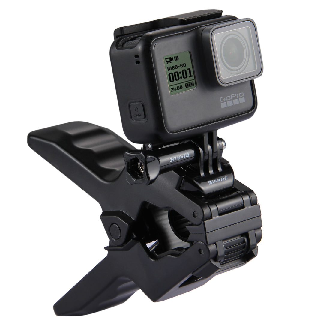 PULUZ Jaws Flex Clamp Mount with Buckle and Thumb Screw for GoPro New Hero/Hero7/6/5/5 Session/4 Session/4/3+/3 /2/1 DJI Osmo Action Xiaoyi and Other Action Cameras